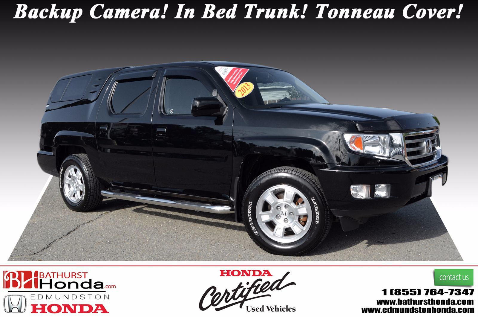 2013 Honda Ridgeline Vp Backup Camera In Bed Trunk Tonneau Cover Used For Sale In Edmundston Edmundston Honda