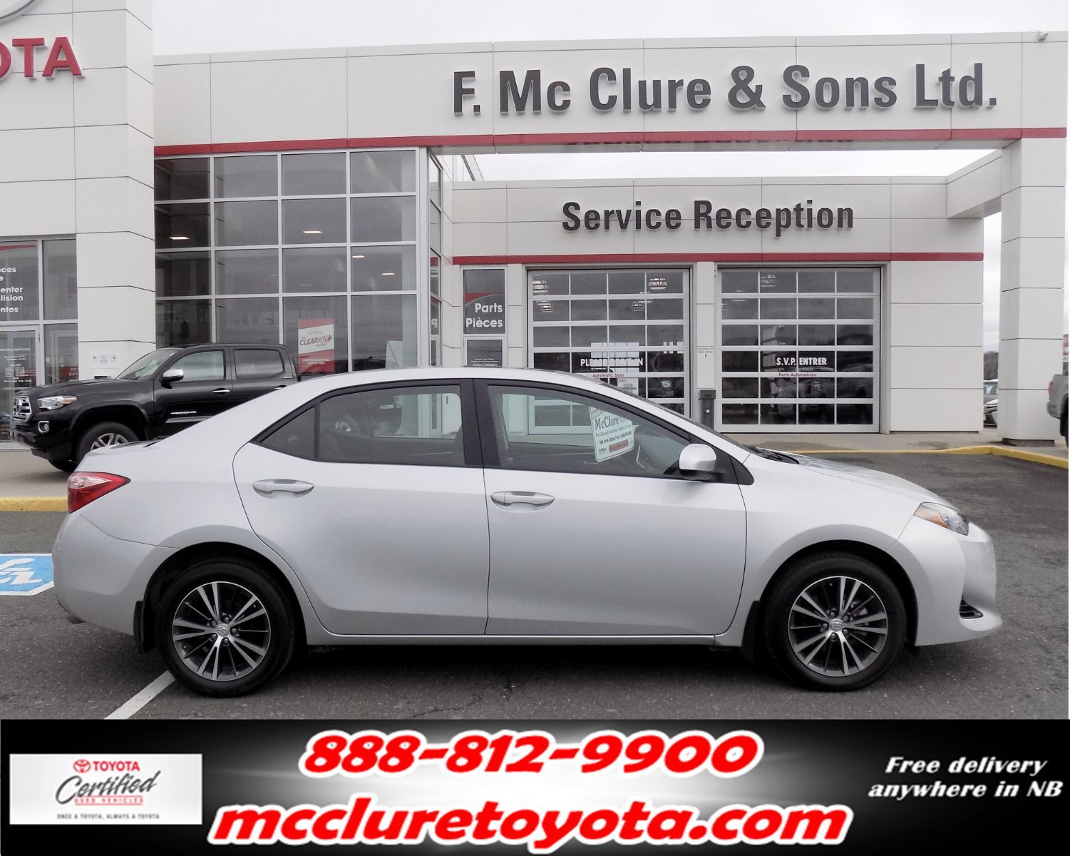 Used 2018 Toyota Corolla Le Winter Tires Included In Grand Falls
