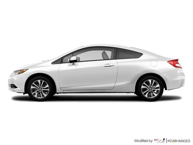 2013 Honda civic coupe ex white #5