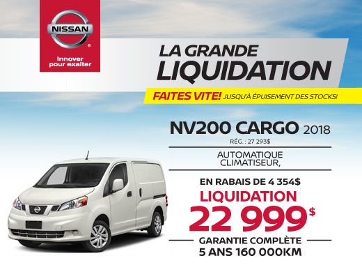 NISSAN NV200 2018 CARGO
