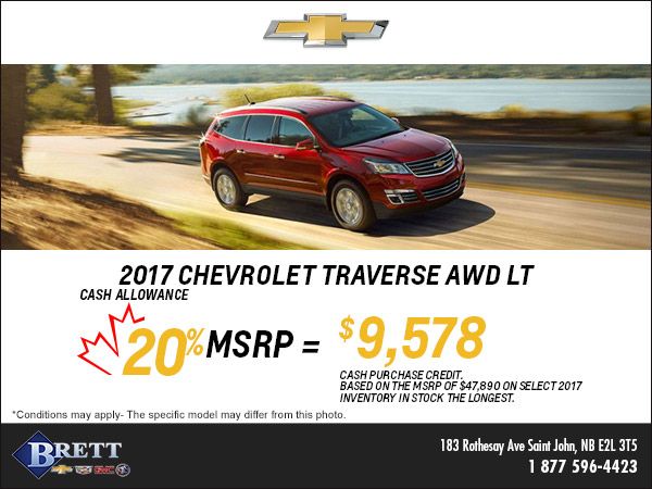 Save this Month on the 2017 Chevrolet Traverse!
