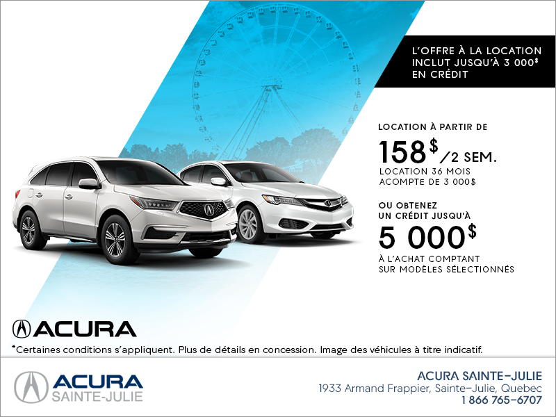L'événement mensuel d'Acura!