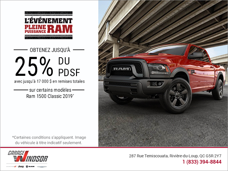 Événement mensuel RAM Événement mensuel RAM