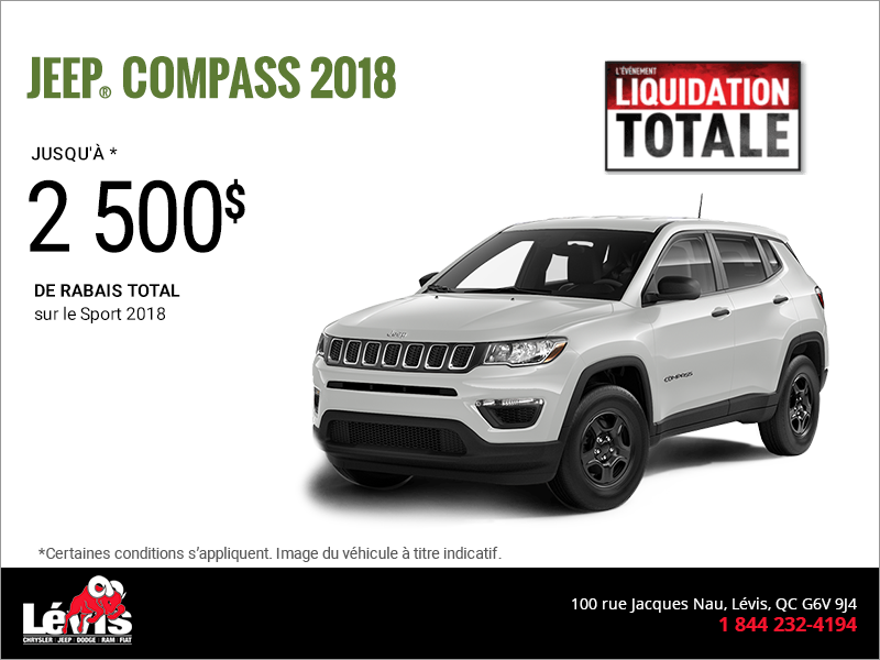 Conduisez un Jeep Compass 2018
