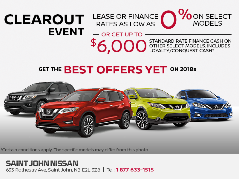 Saint John Nissan >> The Nissan Clearout Event Saint John Nissan Saint John Nissan >> The Nissan Clearout Event Saint John Nissan
