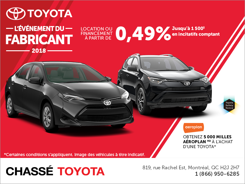 L'événement du fabricant de Toyota L'événement du fabricant de Toyota