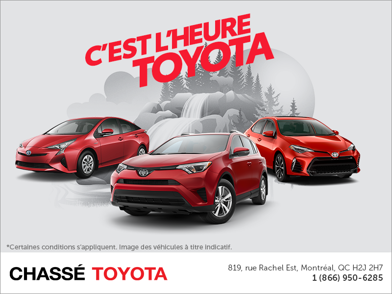 C'est l'heure Toyota! C'est l'heure Toyota!