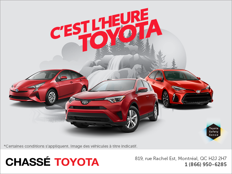 C'est l'heure Toyota! C'est l'heure Toyota!