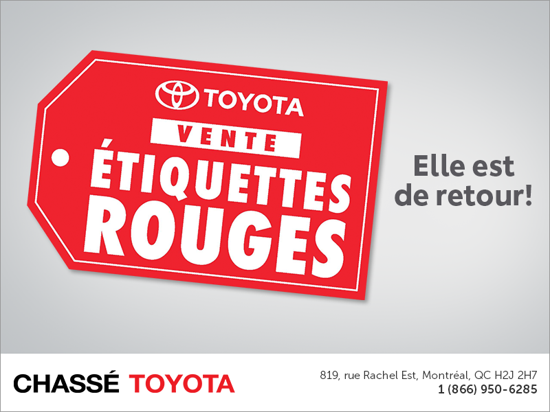 C'est la vente étiquettes rouges! C'est la vente étiquettes rouges!