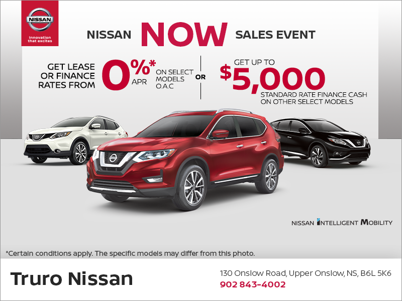 Nissan Now Sales Event! Truro Nissan