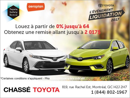 L'événement liquidation 2017 de Toyota L'événement liquidation 2017 de Toyota