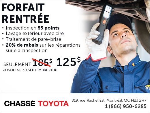 Forfait rentrée Forfait rentrée