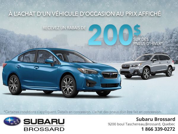 Épargnez 200$ sur les pneus d'hiver