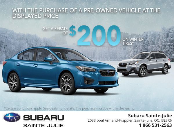 Save $200 on Winter Tires