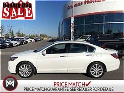 2014 Honda Accord V6 TOURING.LEATHER ROOF,HEATED SEATS,NAVIGATION VERY FEW AROUND ESPECIALLY WHITE,WILL WONT LAST LONG ITS A BEAUTY