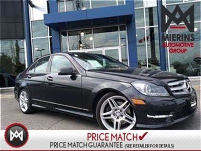2013 Mercedes-Benz C350 AWD, NAV, PANOROOF * 2 years extra warranty on all CPO's * 150 points inspection by a Mercedes-Benz Certified Technician * Inte