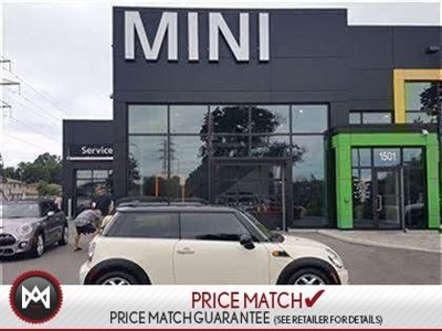 2013 MINI Cooper FAMOUS PEPPER WHITE ON BLACK LEATHERETTE SUNROOF