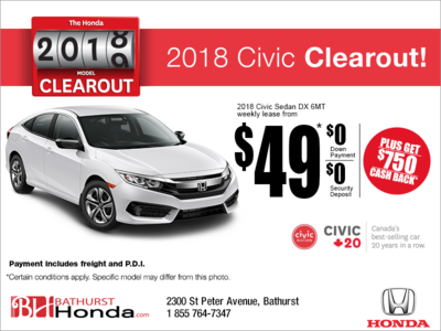 Lease the 2018 Honda Civic Sedan!
