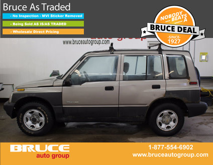 1998 Chevrolet Tracker 1.6L 4 CYL AUTOMATIC 4WD