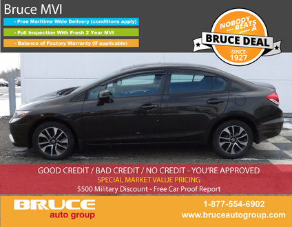 2013 Honda Civic EX 1.8L 4 CYL i-VTEC AUTOMATIC FWD 4D SEDAN