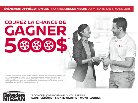 L'Événement appréciation des propriétaires de Nissan