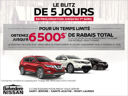 La blitz de 5 jours de Nissan!