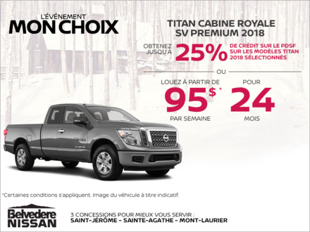 Louez le Nissan Titan 2018 dès aujourd'hui!
