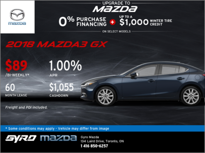 The 2018 Mazda3 GX: Get it Today!