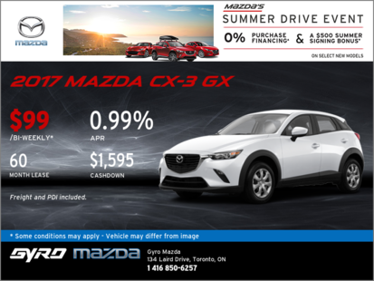 Get the 2017 Mazda CX-3 GX Now!