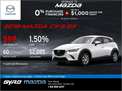 Get the 2018 Mazda CX-3 GX Now!