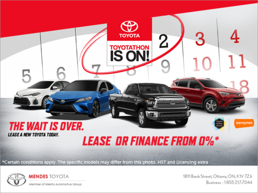 The wait is over. Get a Toyota today!