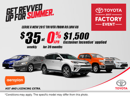 Lease a Toyota for $35 weekly