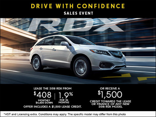 Drive Home the All-New 2018 Acura RDX Today!