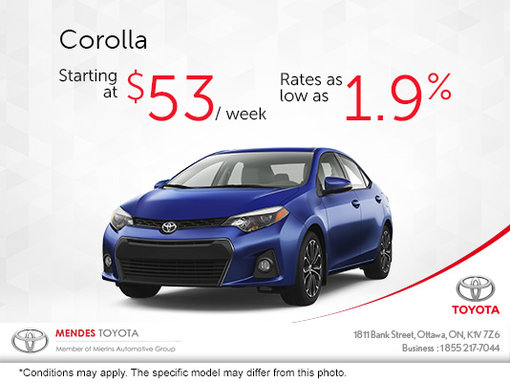 Save Big on the Toyota Corolla