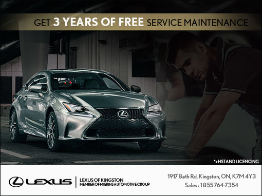 Get 3 Years of Free Maintenance