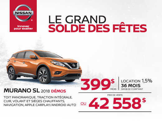 Derniers MURANO SL 2018!