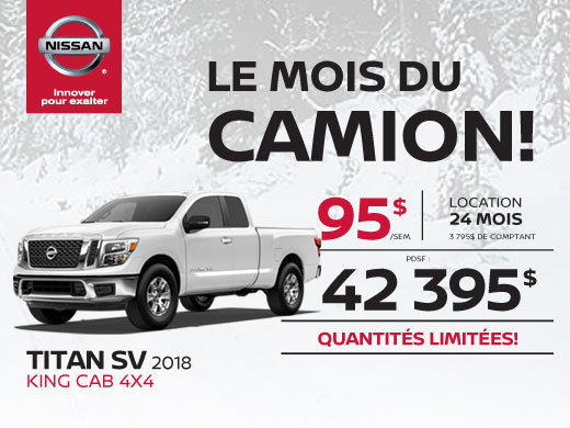 Le Titan SV Premium 2018 King Cab 4x4 !
