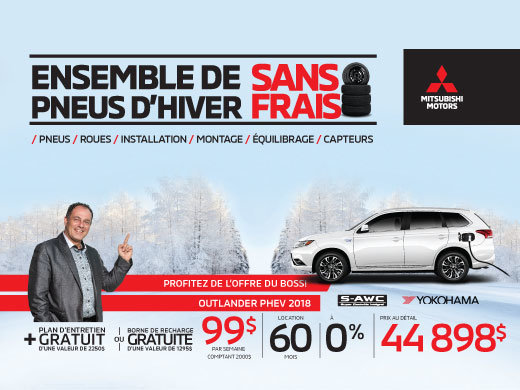 Ce mois-ci, profitez de notre promo du boss sur l’Outlander PHEV
