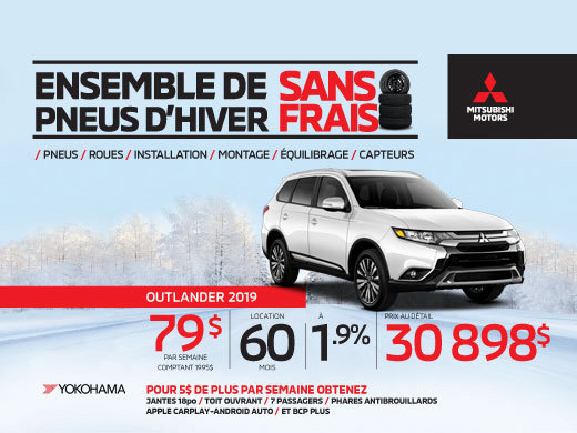 Ensemble de pneus d’hiver sans frais - Mitsubishi Outlander