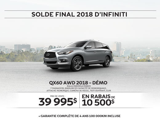 QX60 AWD 2018 Démo