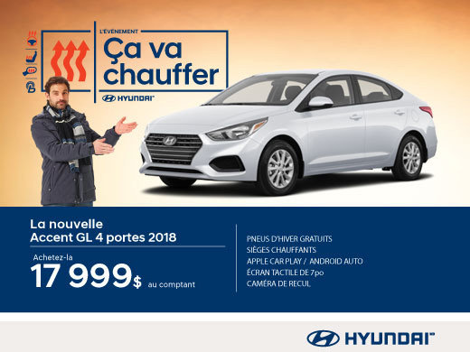L’événement ÇA VA CHAUFFER chez Hyundai avec l'Accent berline