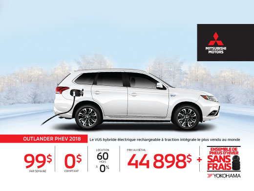 Ensemble de pneus d’hiver sans frais - Mitsubishi Outlander PHEV