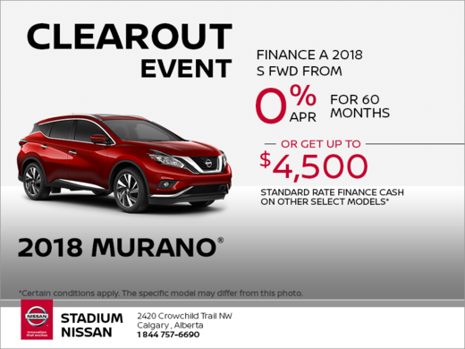 Get the 2018 Murano Today!