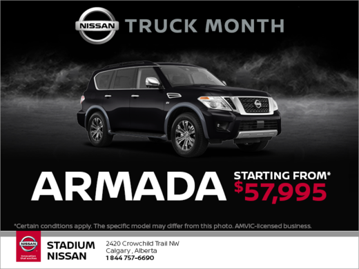 Get a brand new Nissan Armada Today!