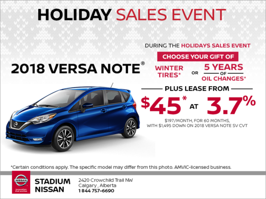 Get the 2018 Nissan Versa Note
