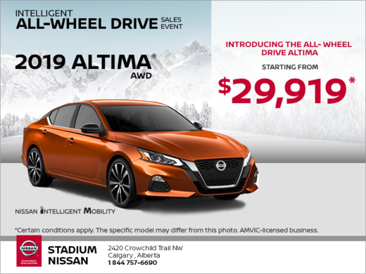 Get a brand new Nissan Altima Today!