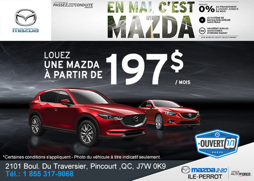 L'événement de vente mensuel chez Mazda