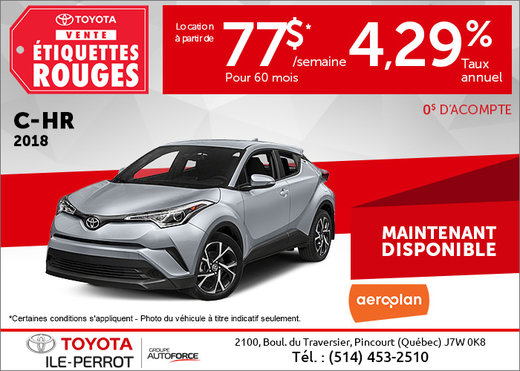 Procurez-vous le nouveau C-HR 2018!