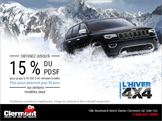 L'événement l'hiver en 4X4!