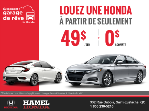 Événement Garage de rêve de Honda